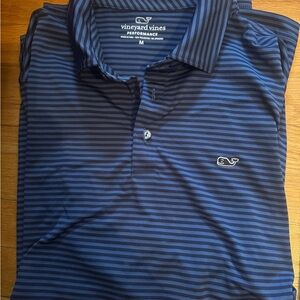 Vineyard Vines Men's Navy Striped Polo
